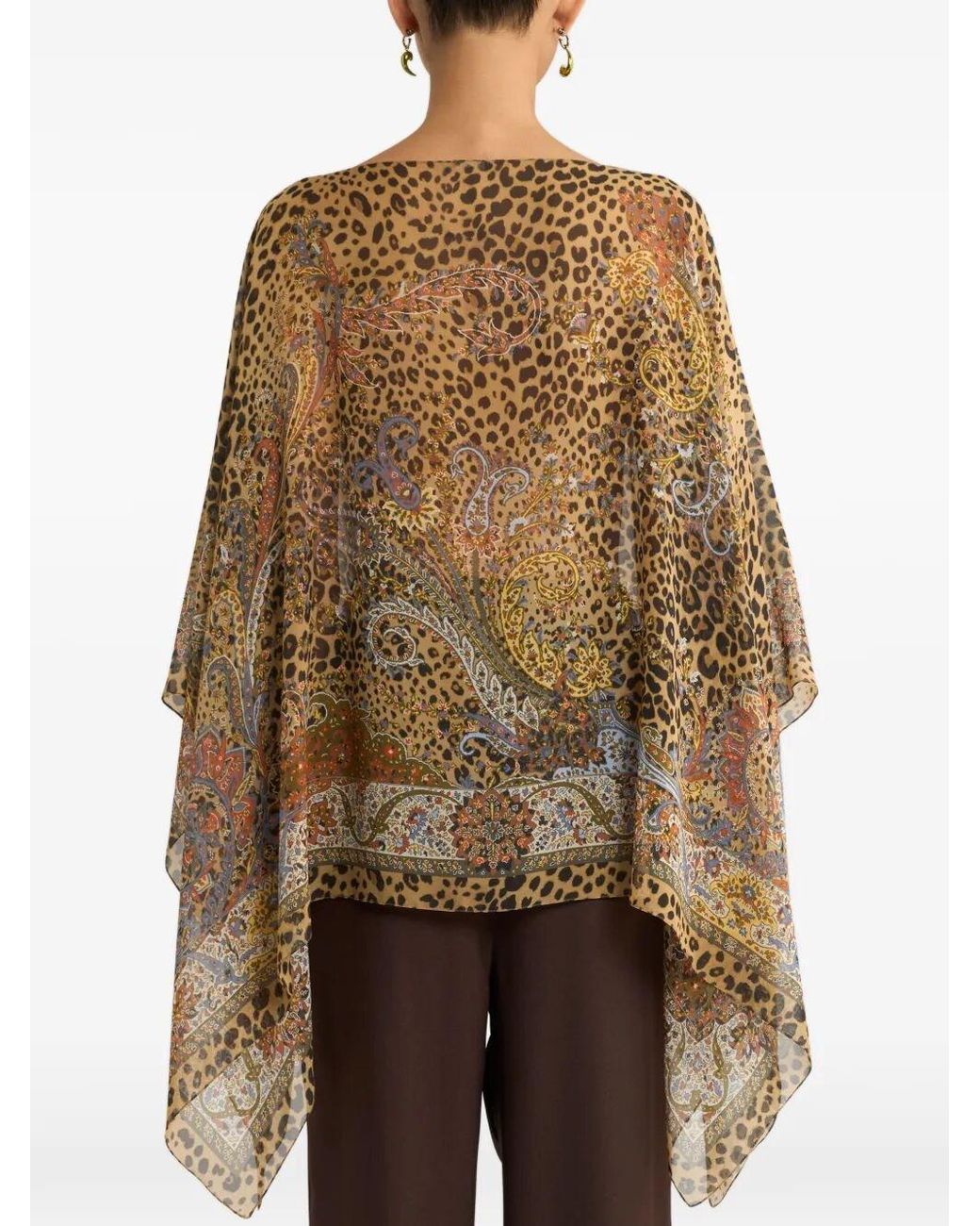 Etro Natural Silk Poncho