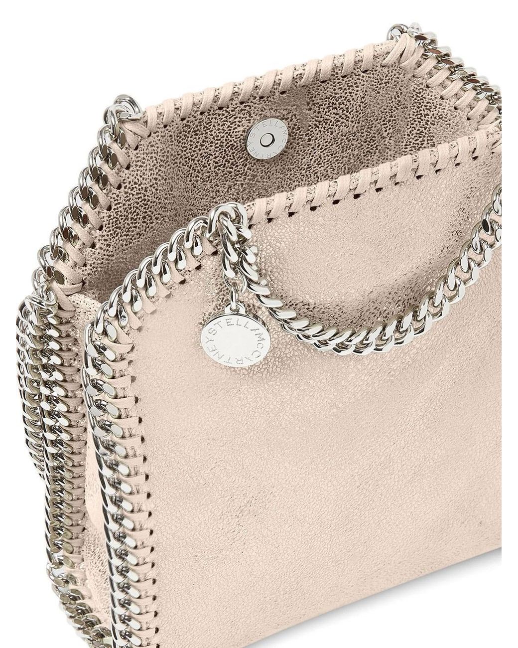 Stella McCartney Natural Borsa Tote Micro Falabella