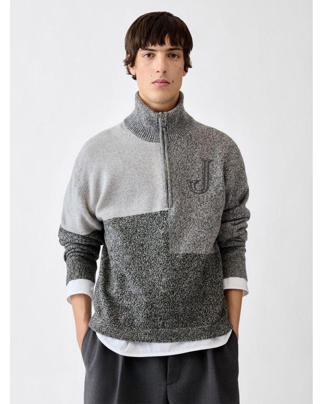 Jacquemus Gray The Orlando Trucker With Turtleneck And Zip for men