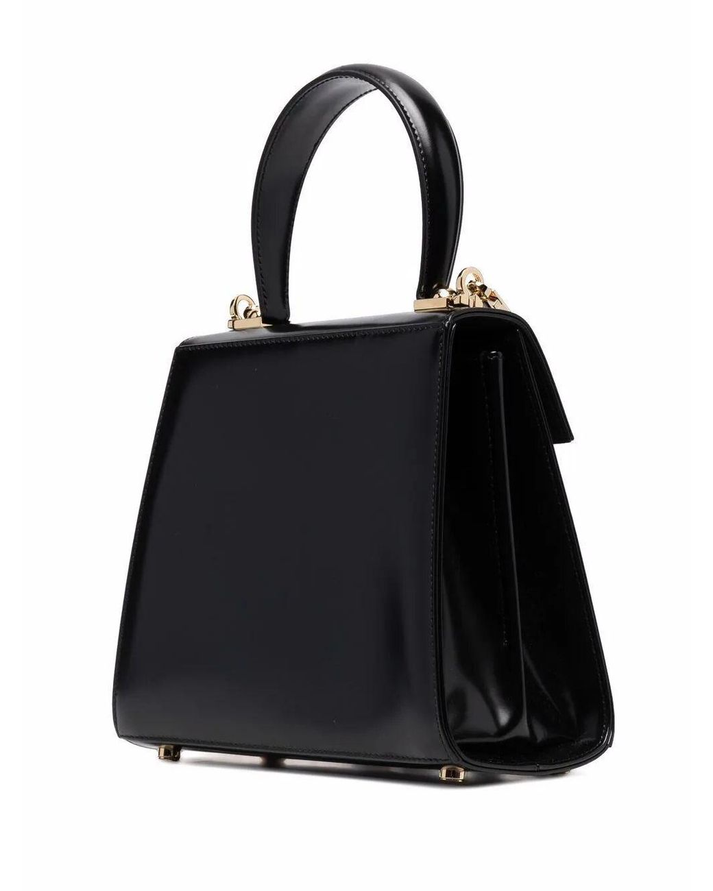Ferragamo Black Iconic Small Top Handle Bag