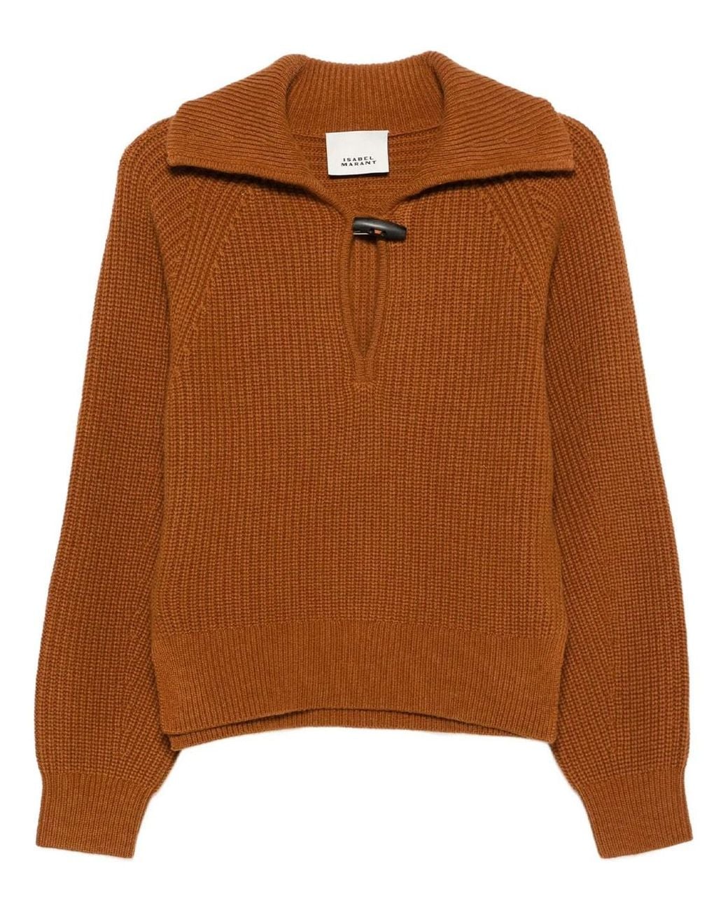 Isabel Marant Brown Miranda Ribbed Sweater