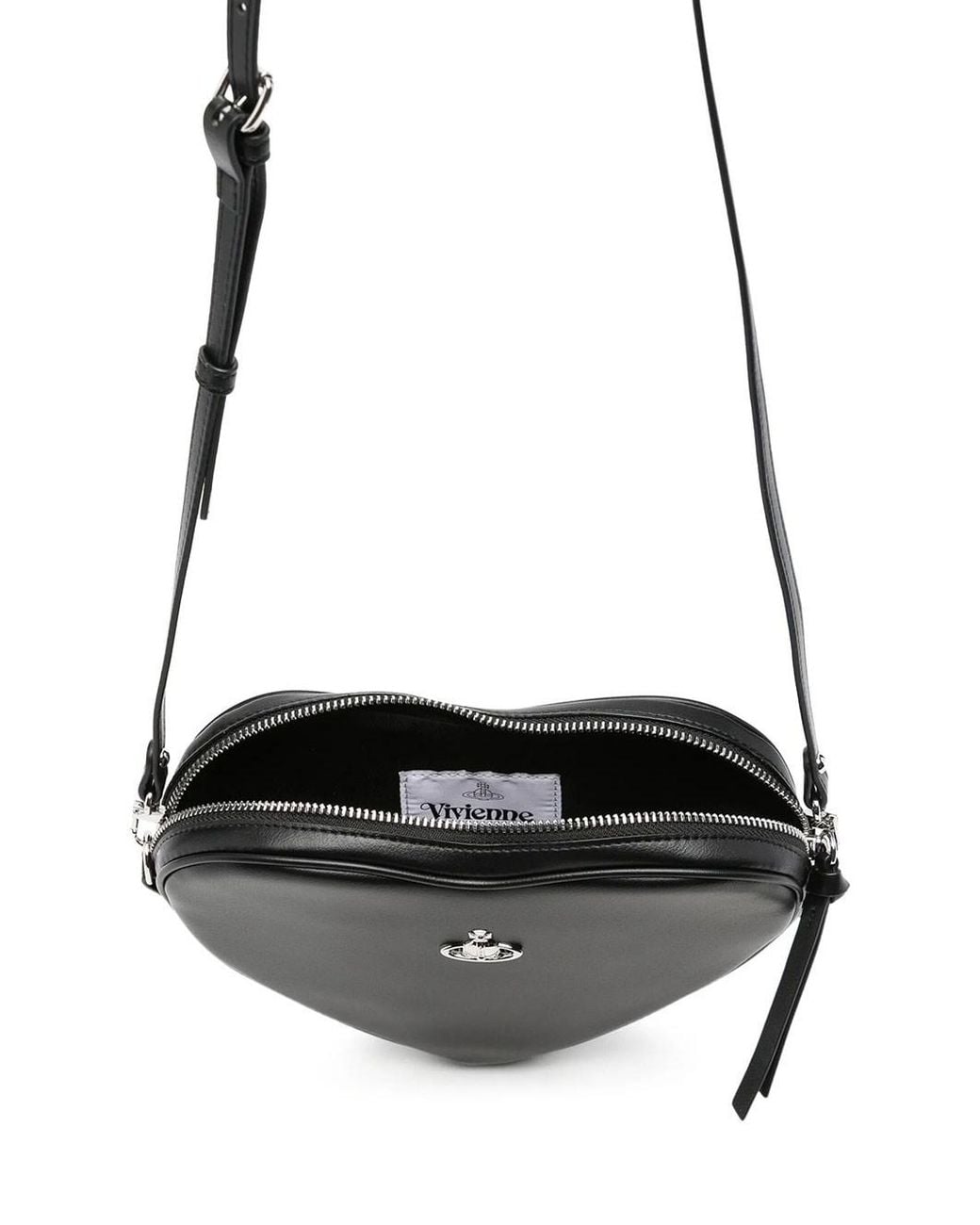 Vivienne Westwood Black Borsa A Tracolla "Alexa Heart"