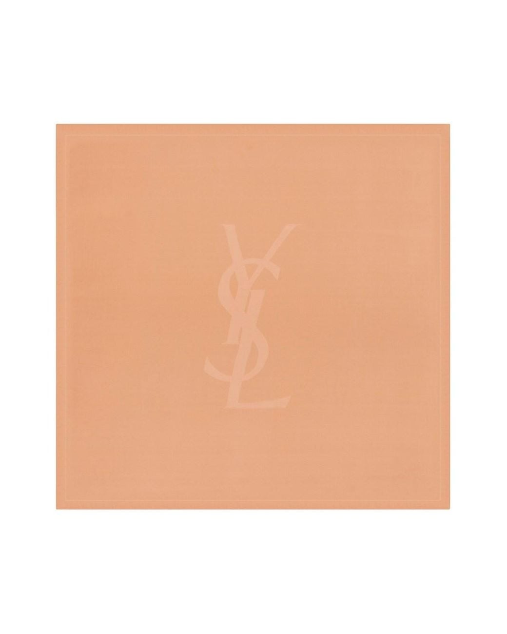 Saint Laurent Natural Cassandre Square Scarf