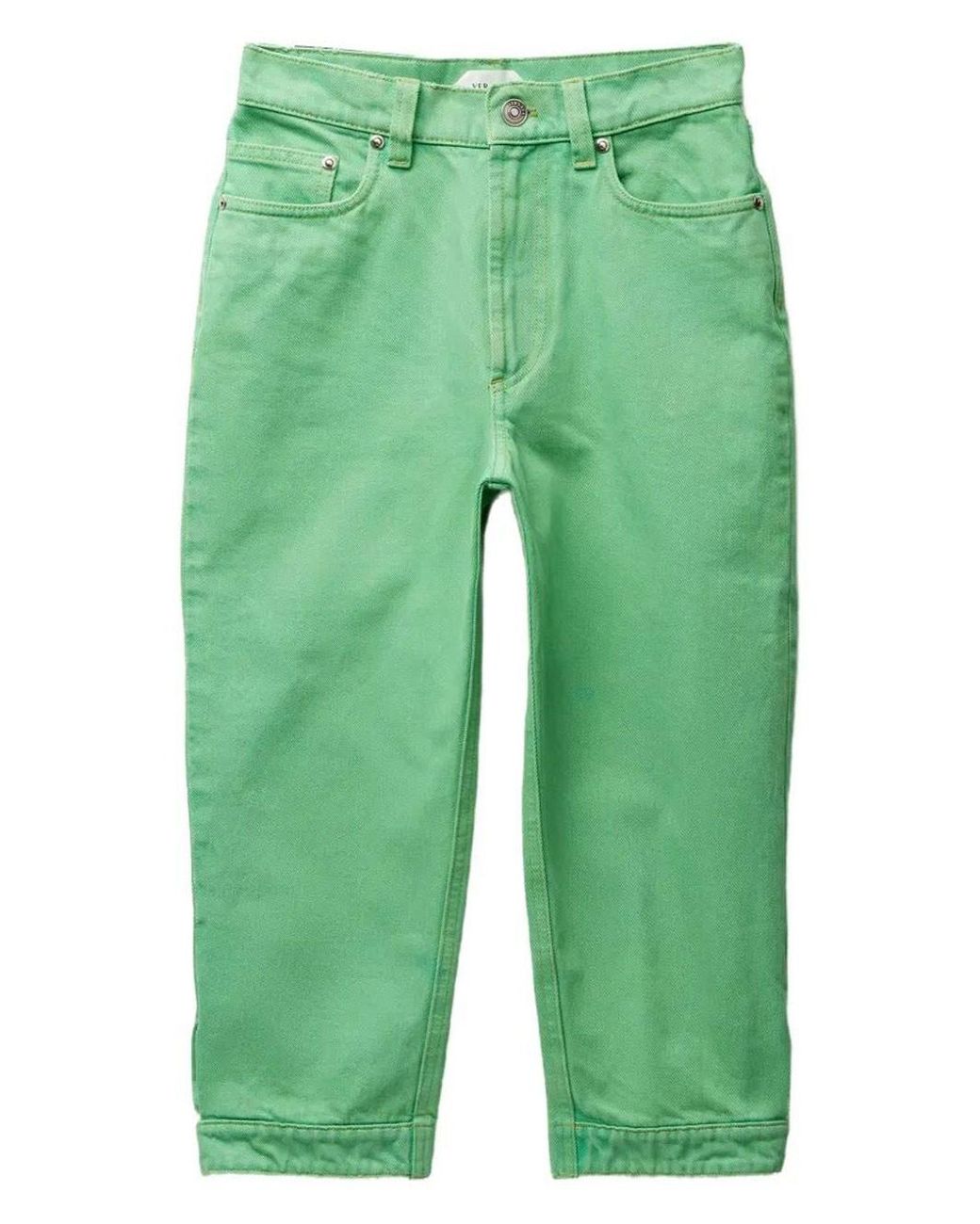 Versace Green Capri Denim Jeans