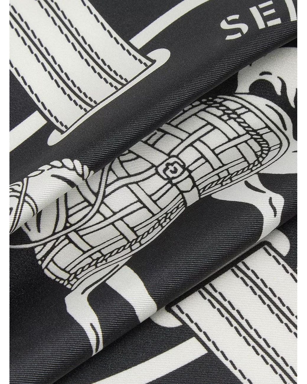 Fendi Black Foulard "Selleria"