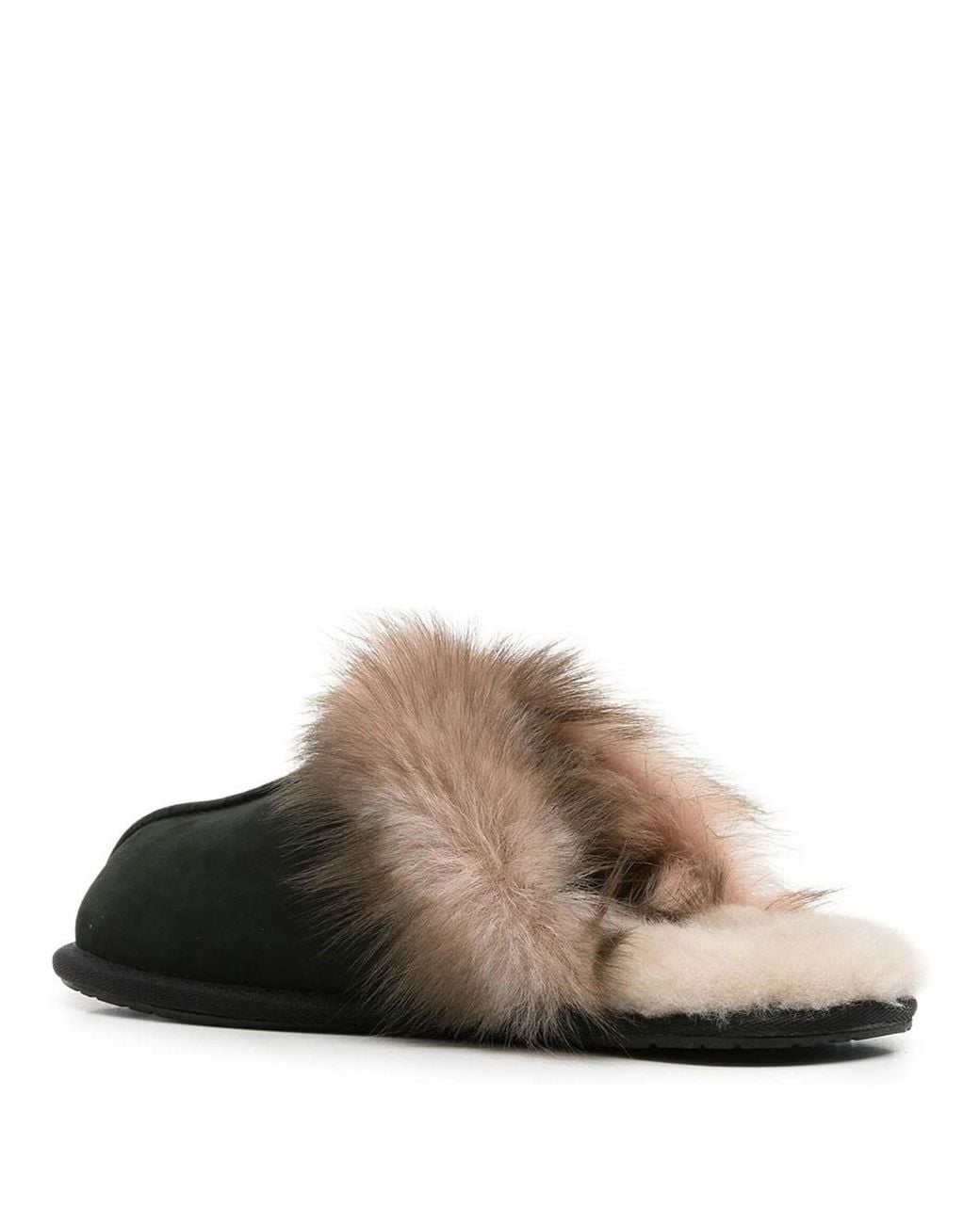 Ugg Black Scuffette Nubuck Slippers