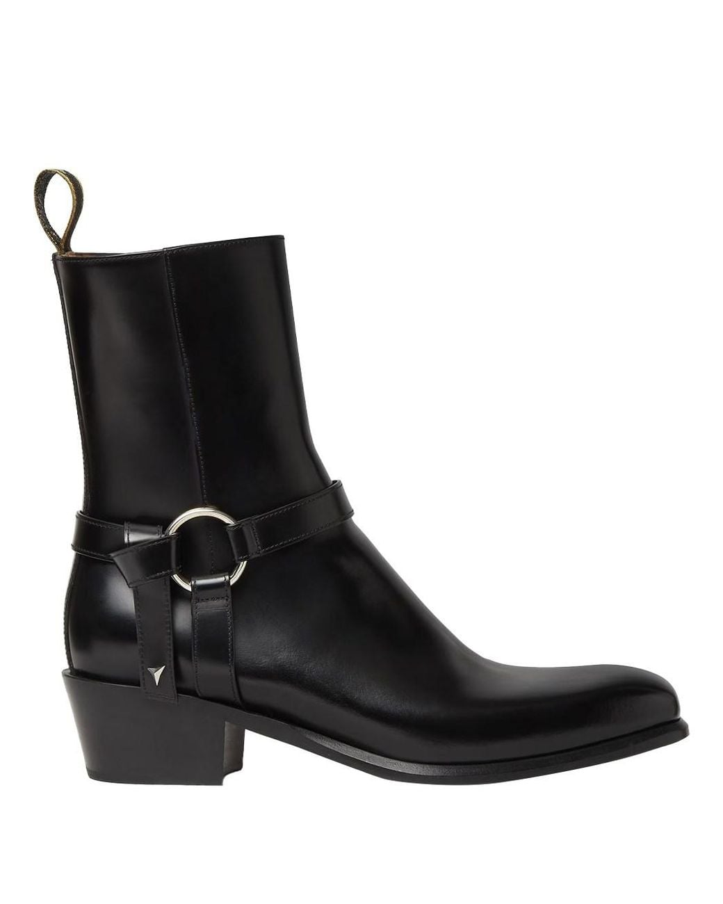 Fendi Black Double O Ankle Boots In Leather for men