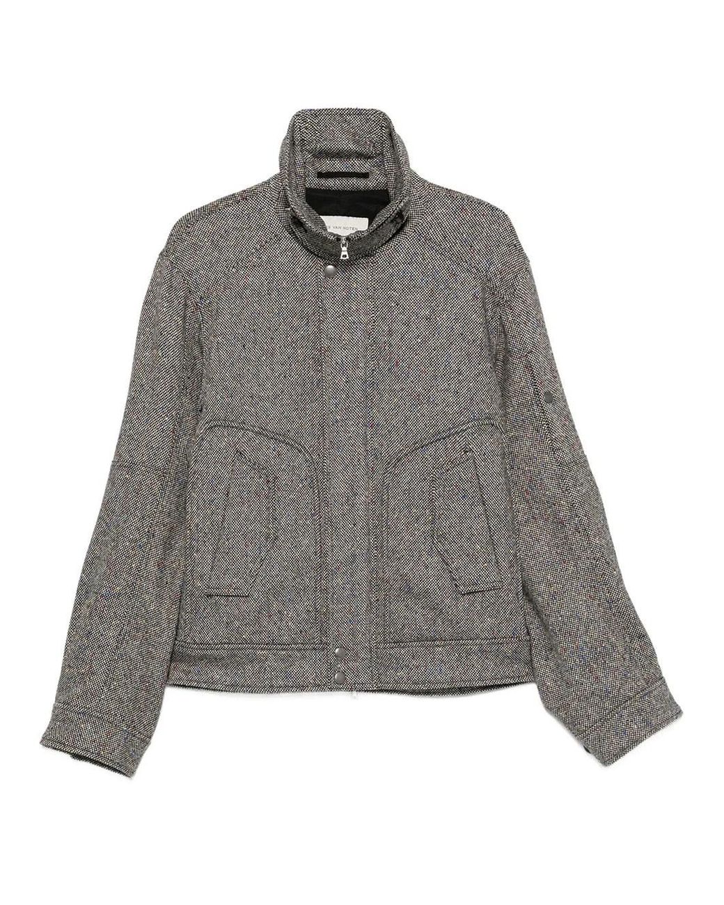 Dries Van Noten Gray Giacca "Vince" for men
