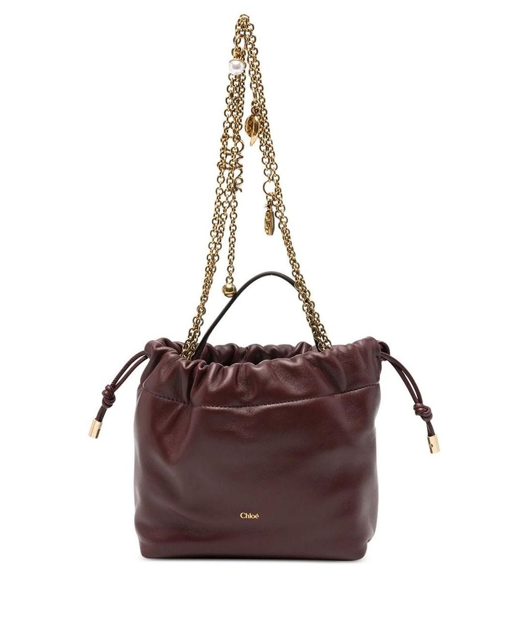 Chloé Purple Borsa A Spalla "Mini Icons" Con Catena