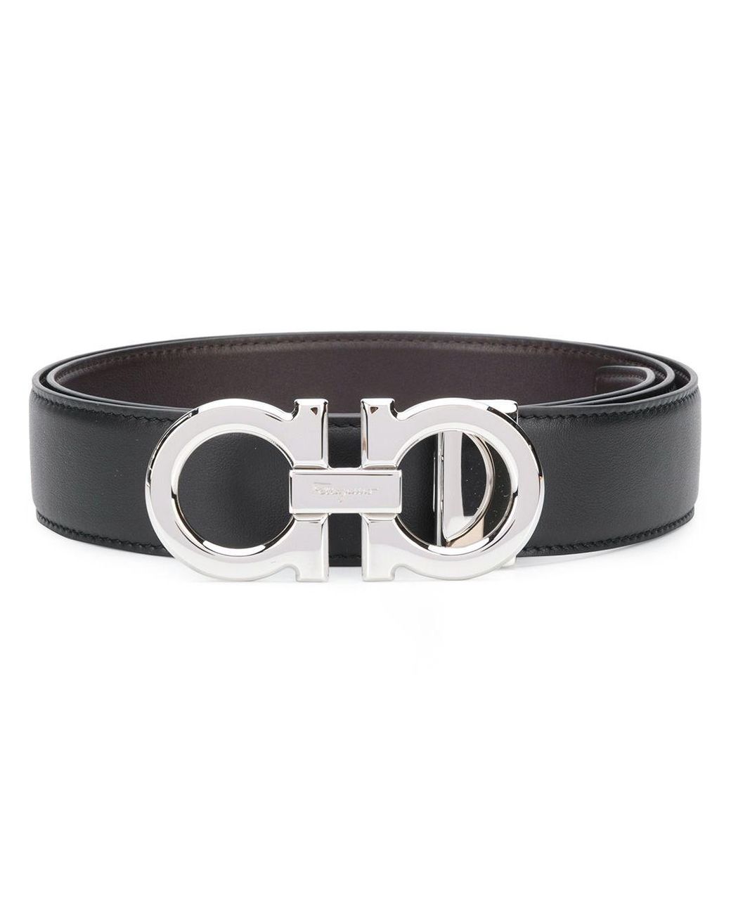 Ferragamo Black Reversible Buckle Belt For for men