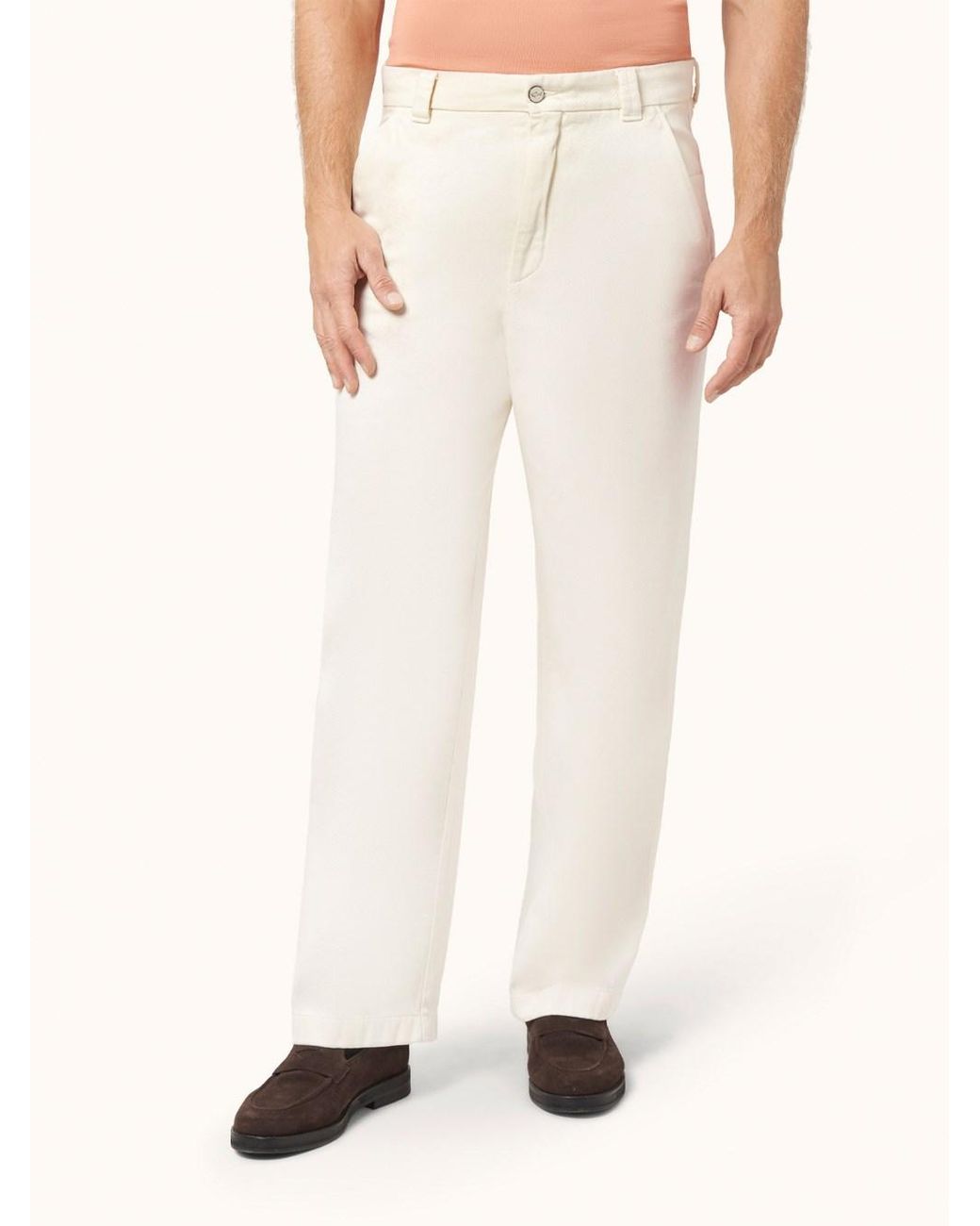 Paul & Shark White Paul & Shark Pantaloni "Stresa" Tinto Capo for men