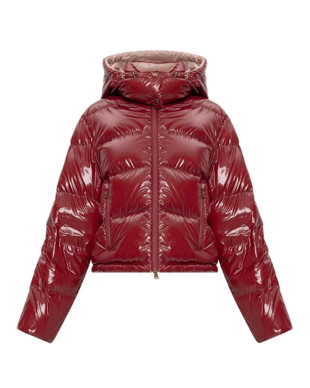 Moncler Red Niveole Short Down Jacket