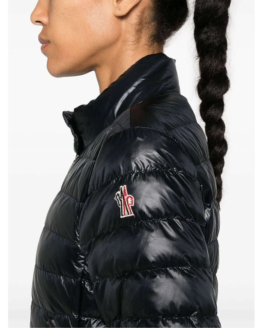 Moncler Black Grenoble: Short Walibi Packable Down Jacket