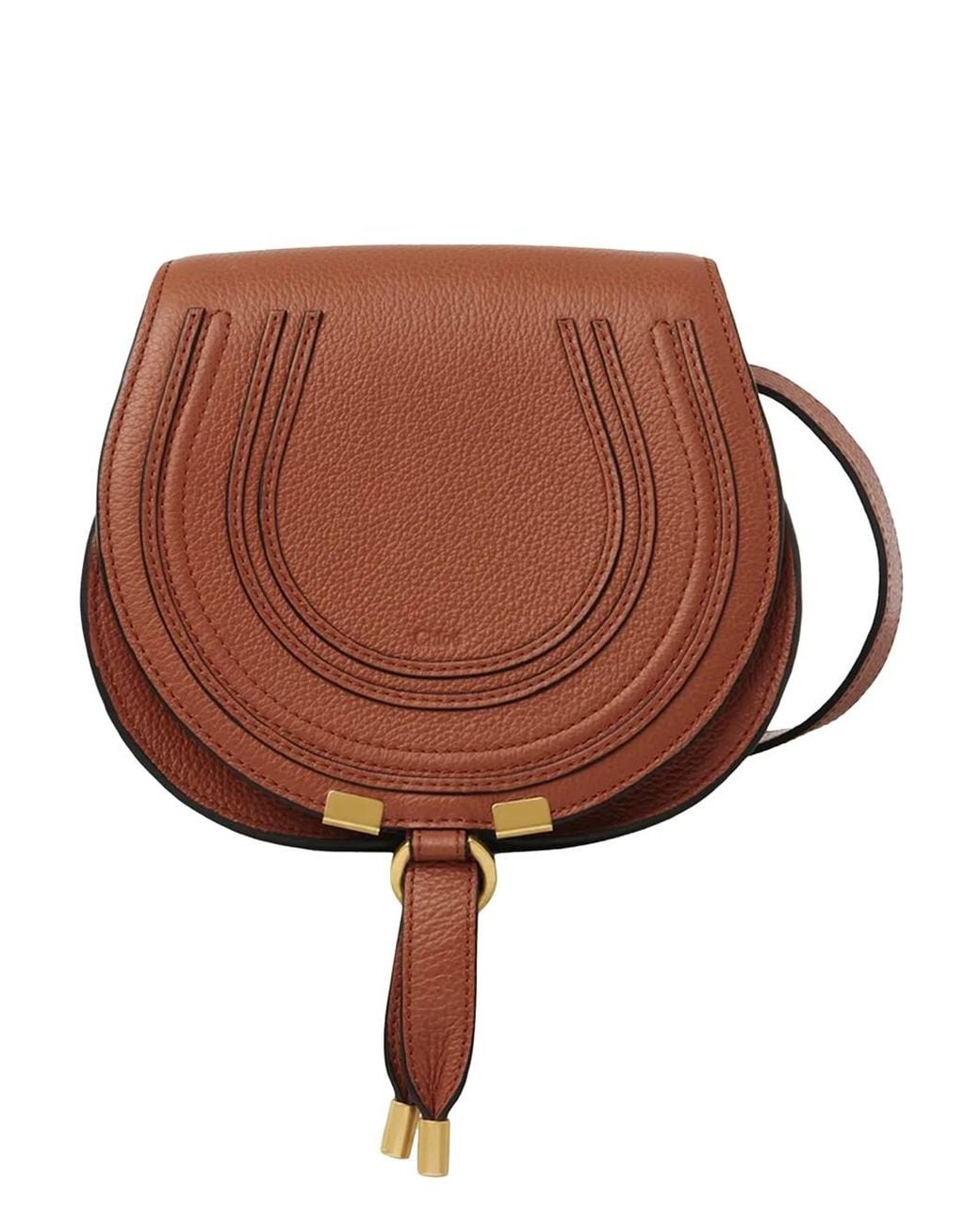 Chloé Brown Marcie Small Crossbody Bag