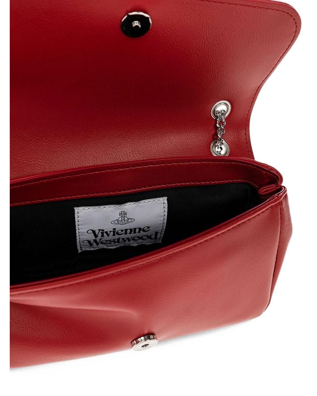 Vivienne Westwood Red Chain Crossbody Bag
