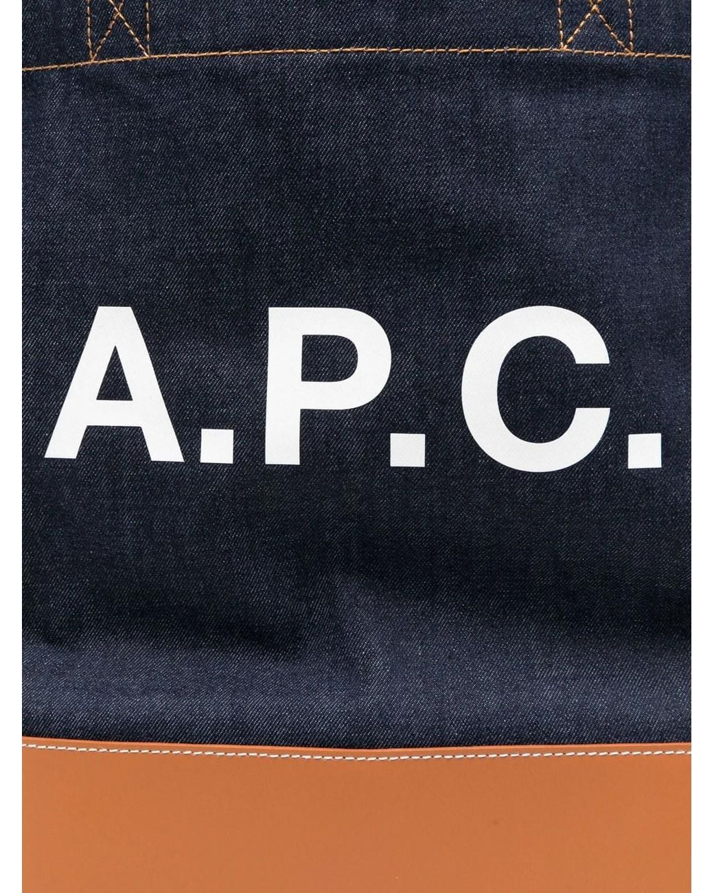 A.P.C. Blue Axel Tote Bag