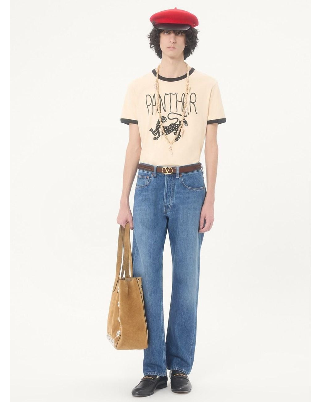 Valentino Garavani Blue Flare Five-pocket Jeans for men