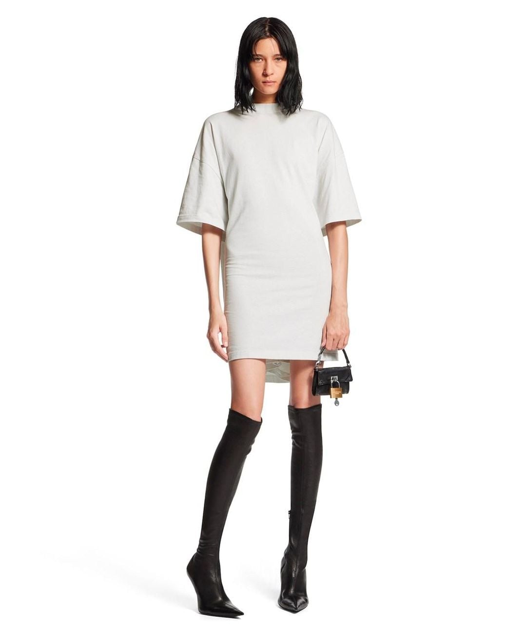 Balenciaga White Short Dresses
