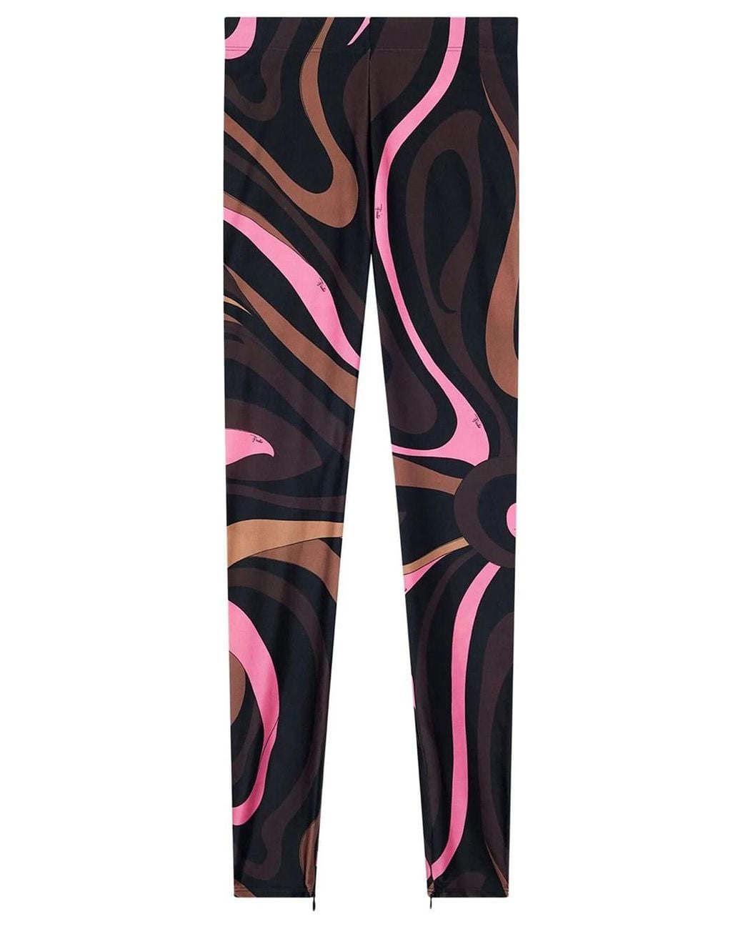 Emilio Pucci Blue Marble Print Leggings