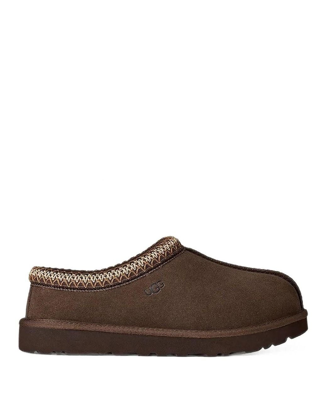 Ugg Brown Tasman Ii Slippers With Braid
