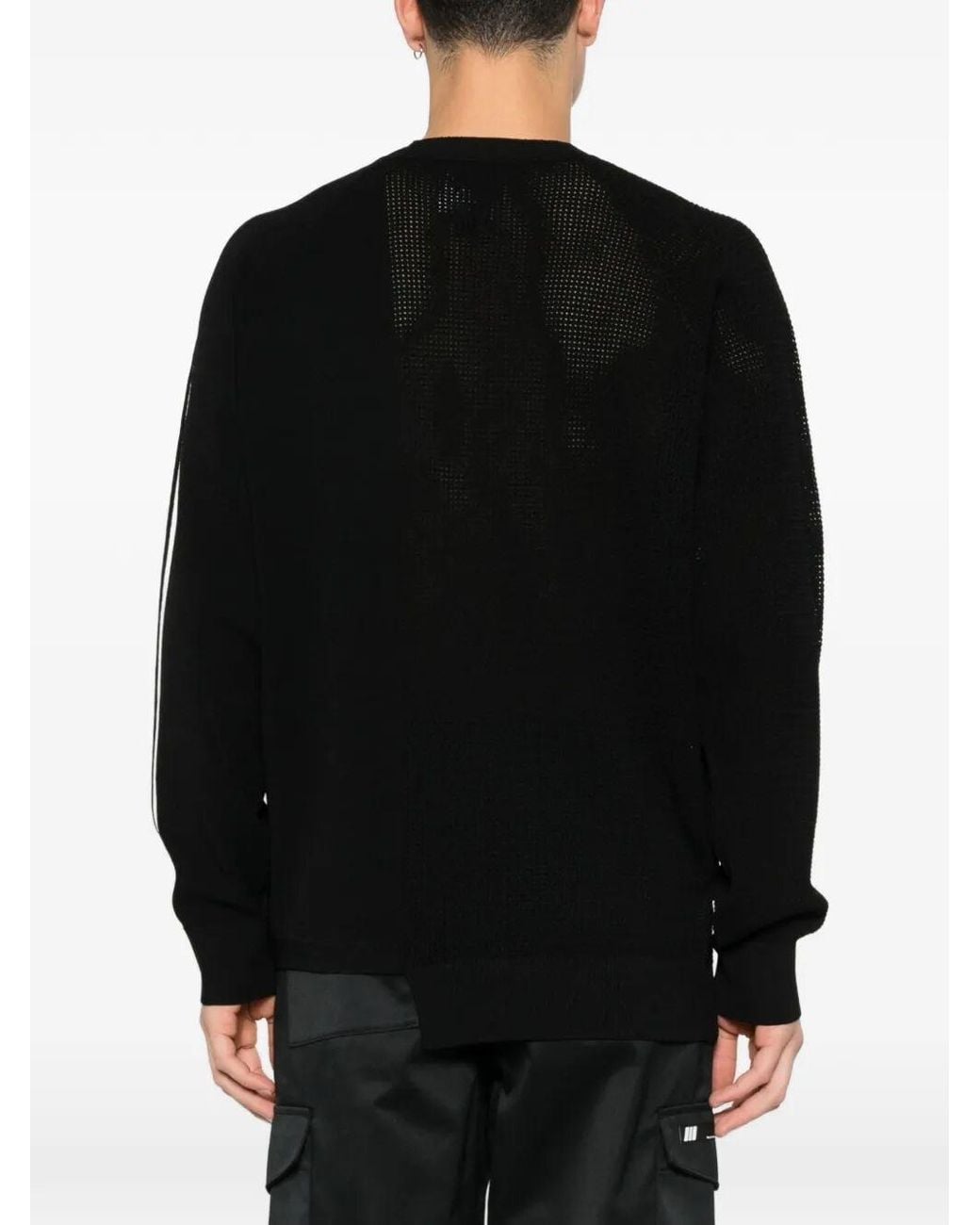 Y-3 Black Logo Knit Sweater for men