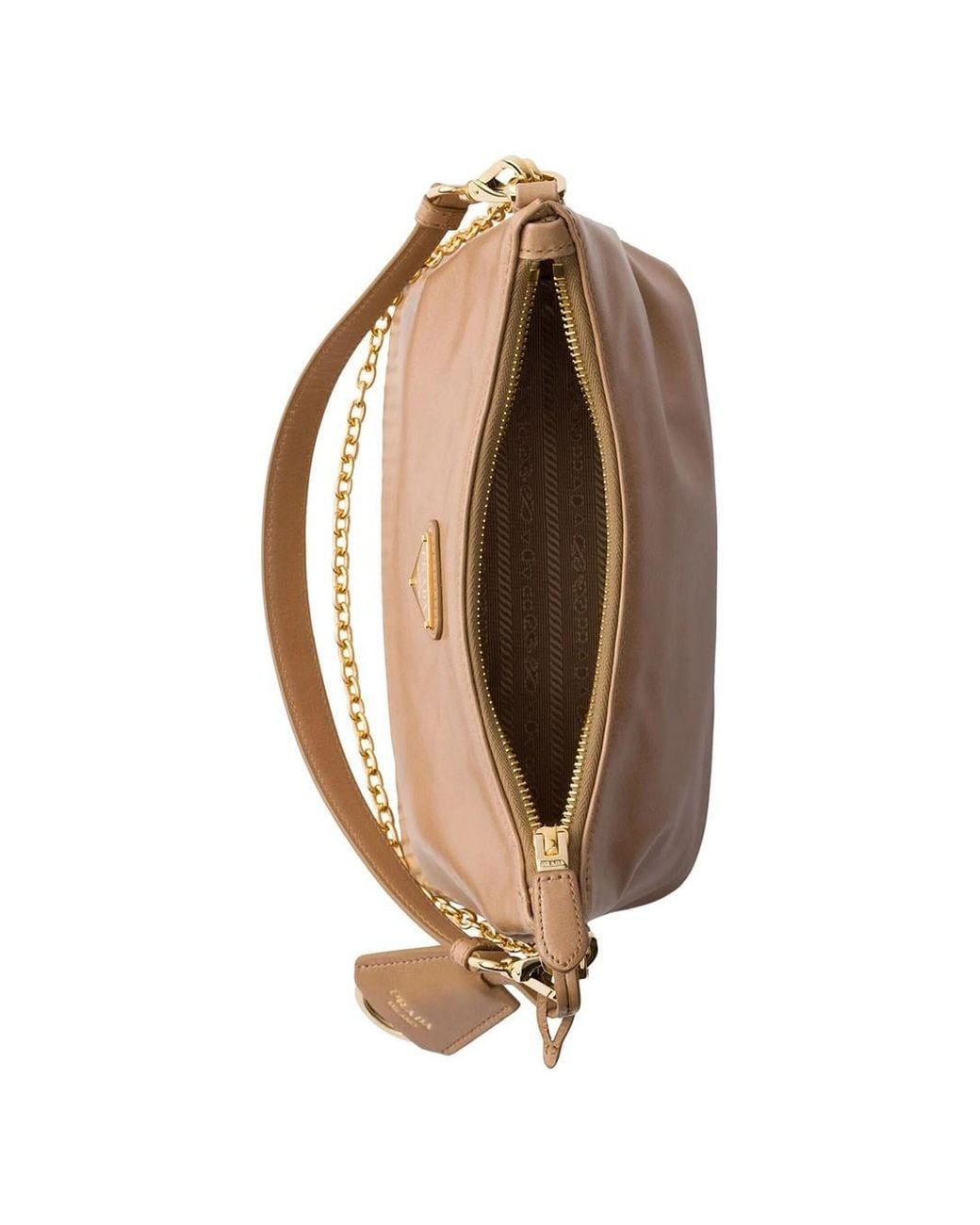 Prada Brown Shiny Leather Mini Bag
