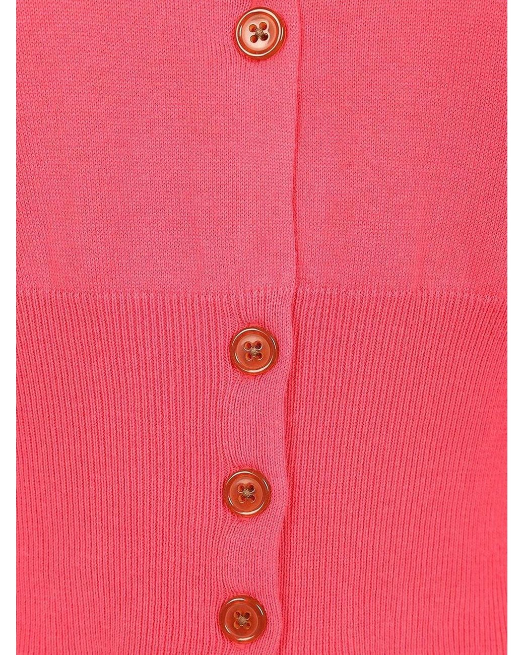 Vivienne Westwood Red Bea Cashmere Blend Cropped Cardigan
