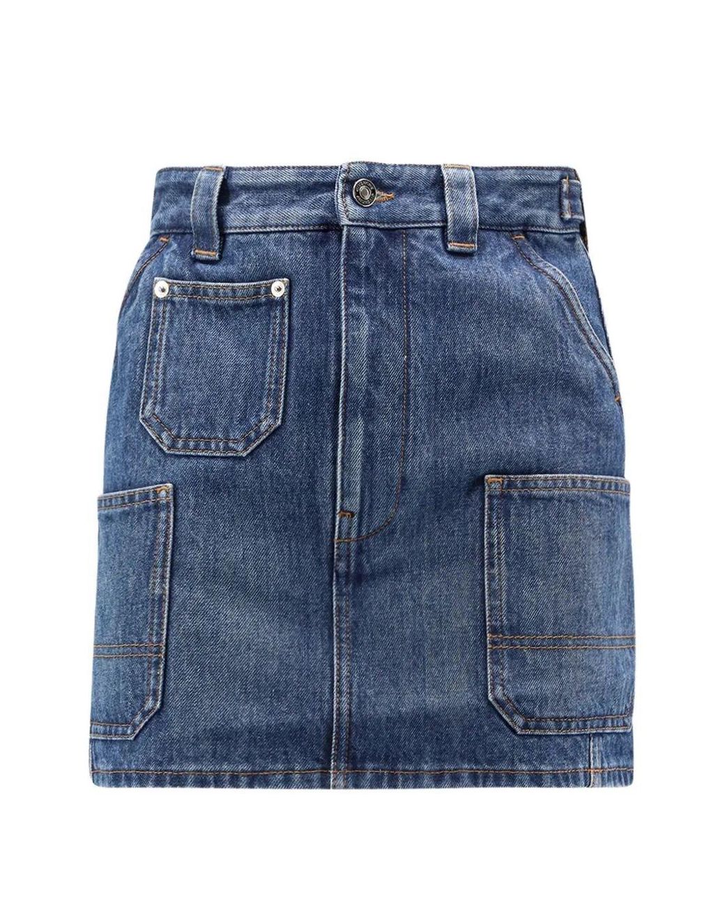 Givenchy Blue Mini Cargo Skirt