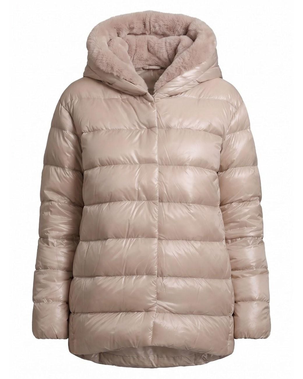 Herno Natural Padded Jacket With Zip