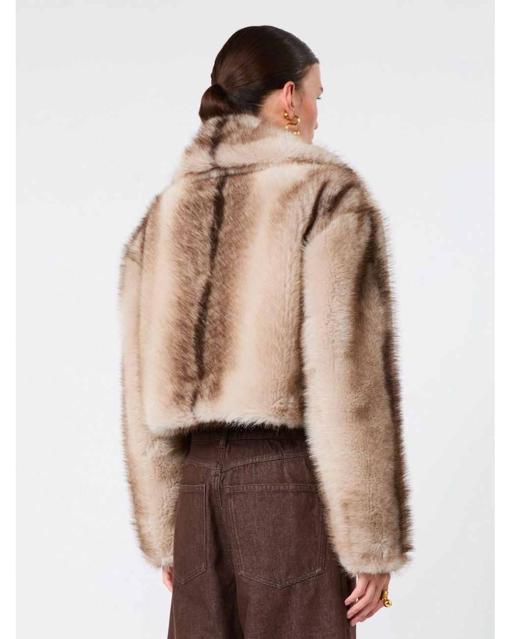 Sportmax Brown Giacca Ecofur