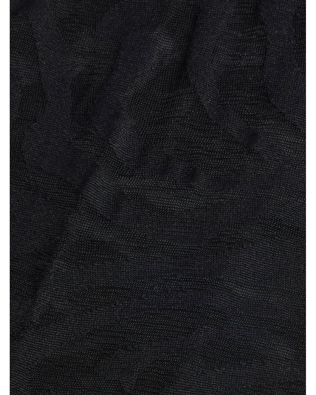 Emilio Pucci Black Jacquard Tights