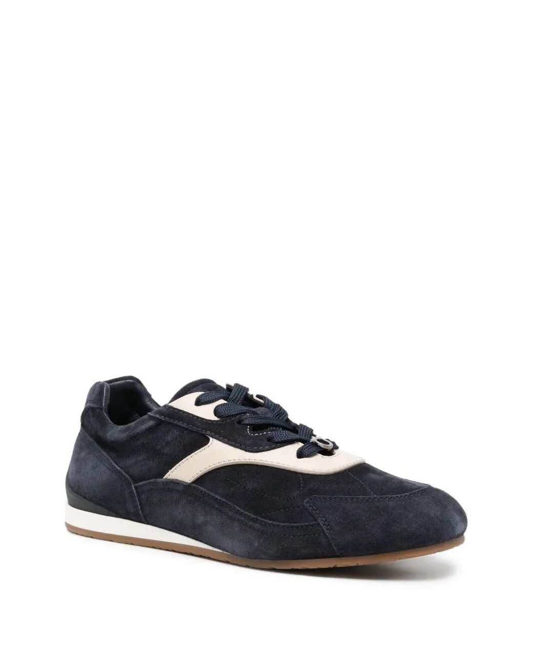 Ferragamo Blue Lace Up Sneakers for men