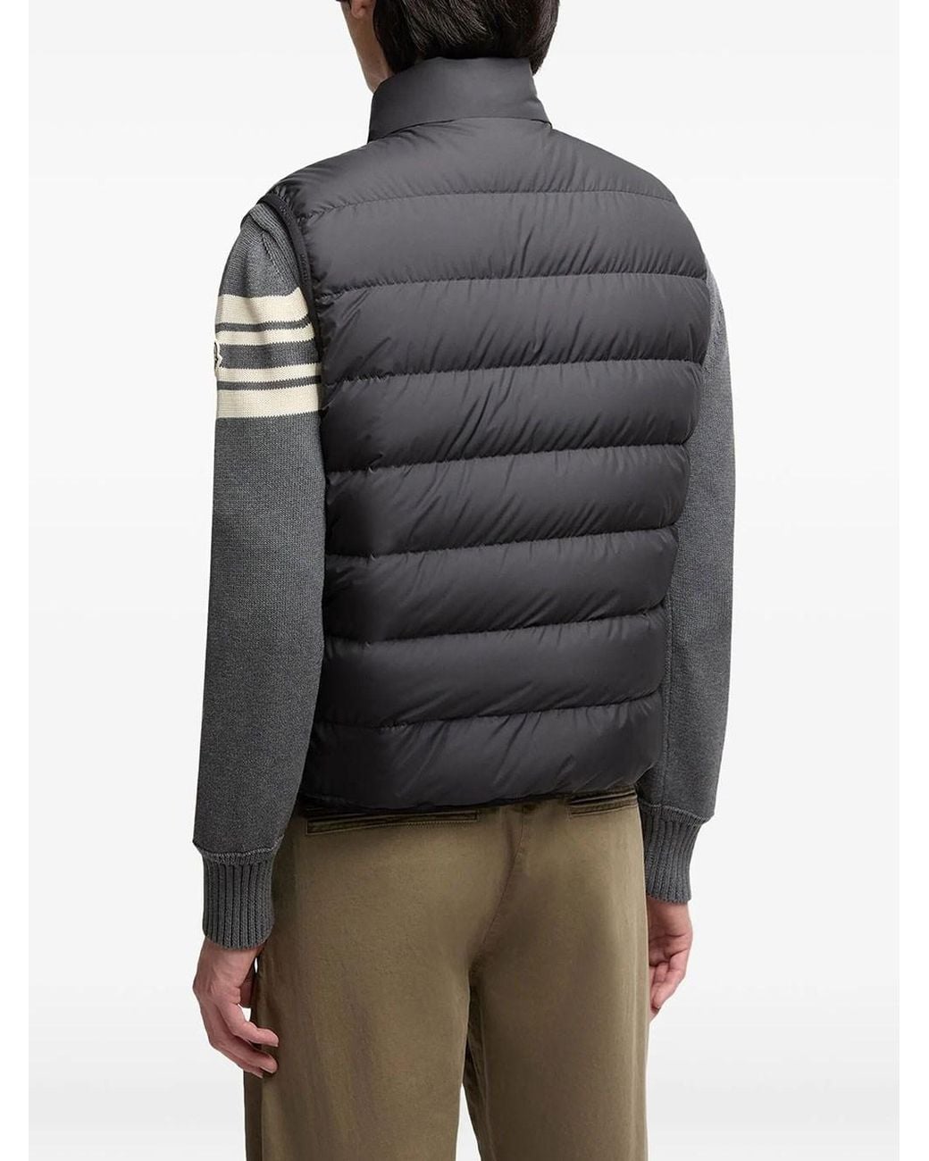 Moncler Black Padded Contrin Vest for men