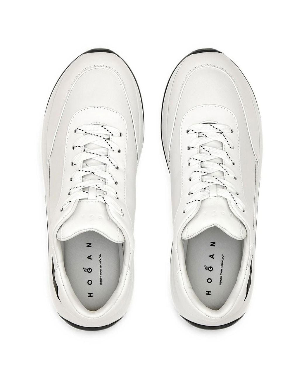 Hogan White Hi-Light Nappa Sneakers for men