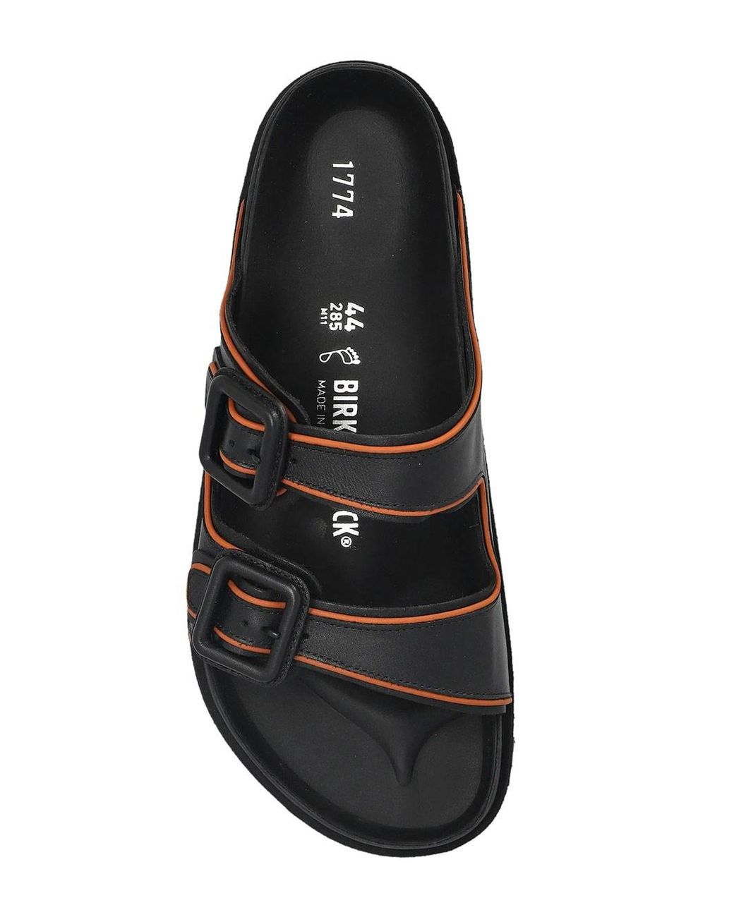 Birkenstock Black Arizona Exquisite Nappa Leather Sandals for men