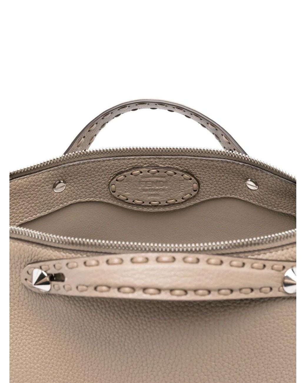 Fendi Brown Medium By The Way Selleria Shoulder Bag