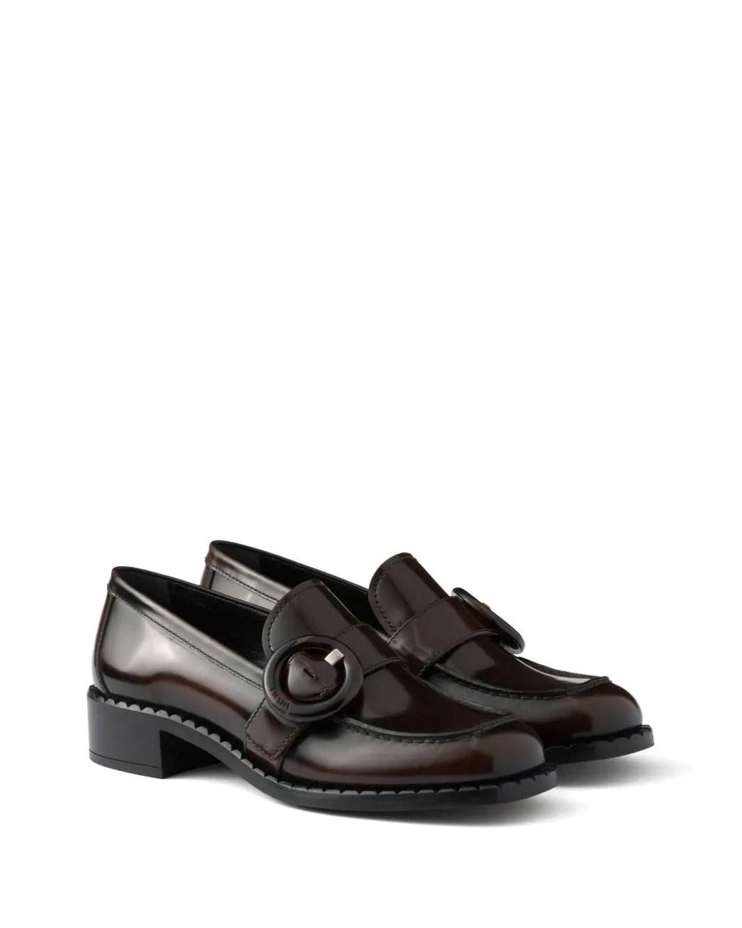 Prada Black Sienna Leather Loafers