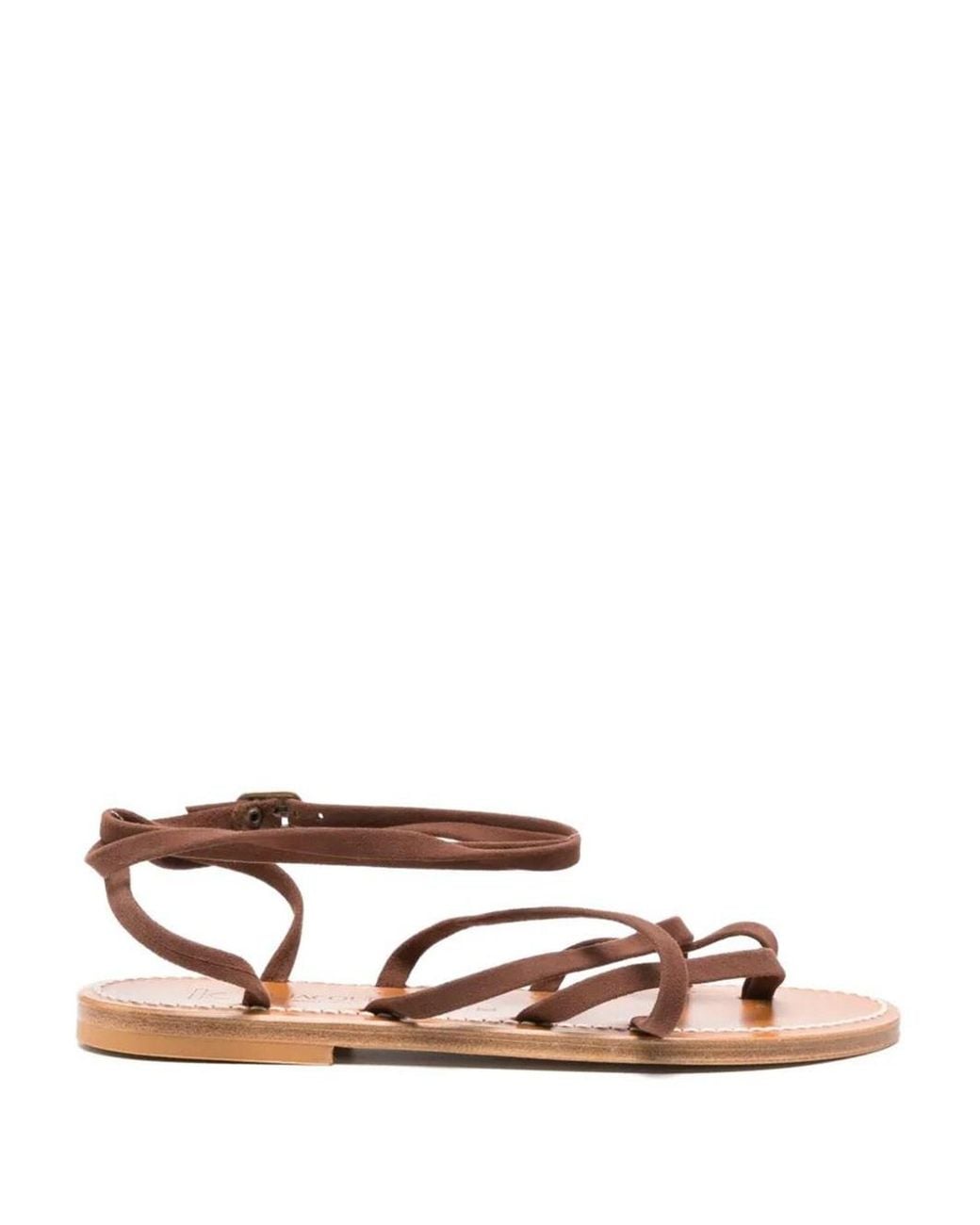 K. Jacques Brown Gaia Suede Sandals