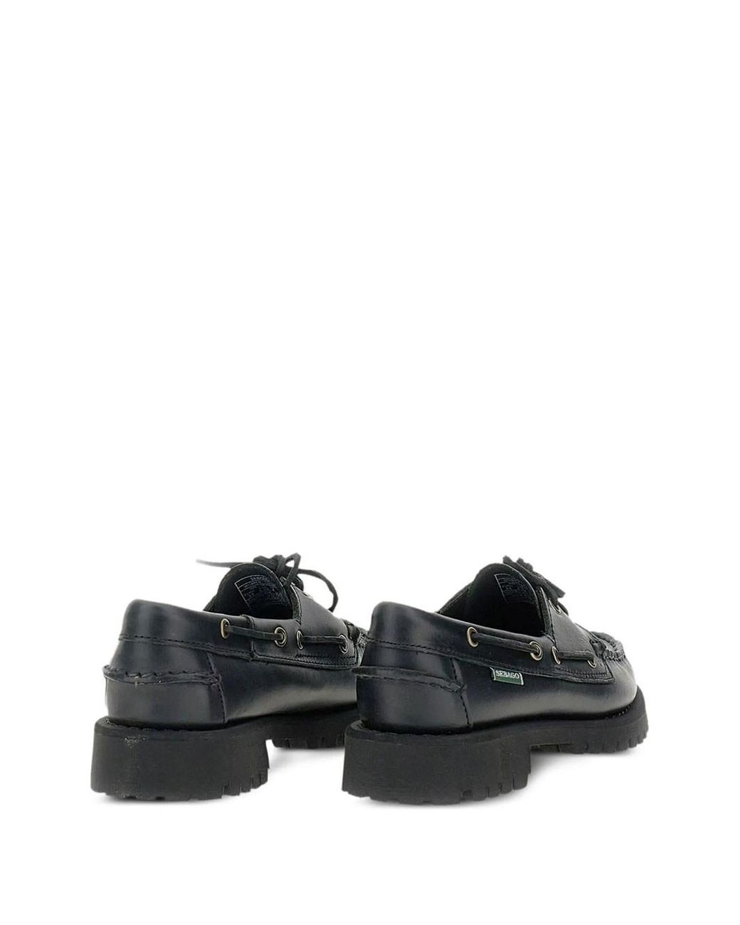 Sebago Black Ranger Waxy Leather Loafers