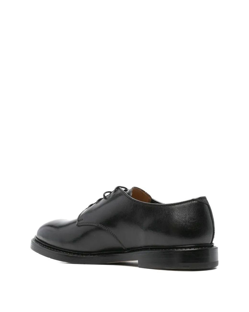 Premiata Black Smooth Leather Callo Laced Shoes for men
