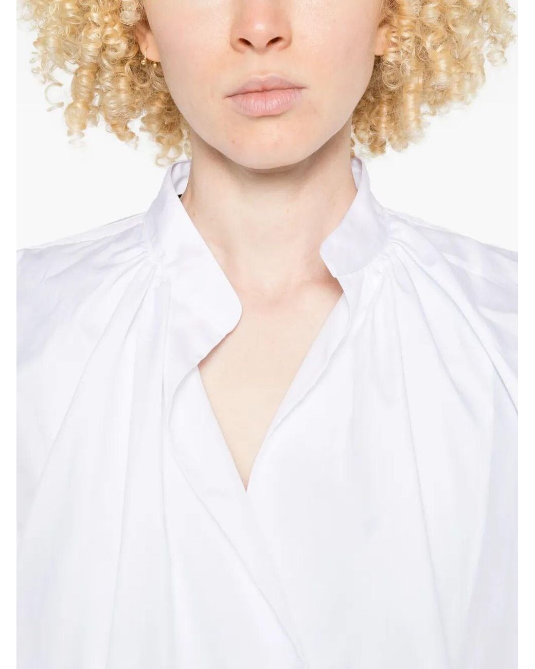 Dries Van Noten White Cenver Cotton Shirt