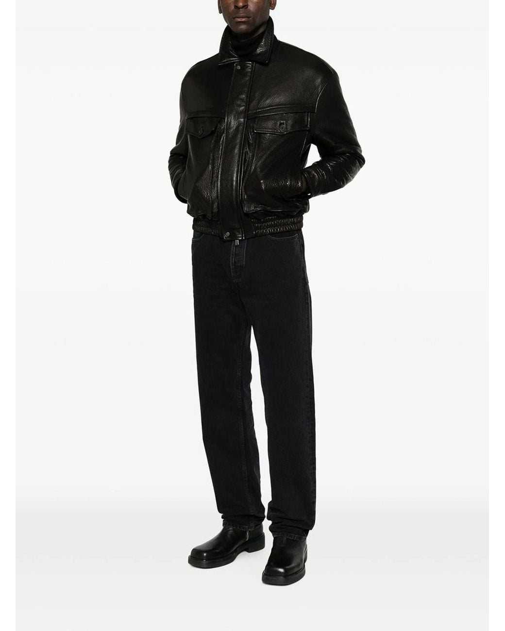 Saint Laurent Black Relaxed Fit Jeans With Tapered Leg for men