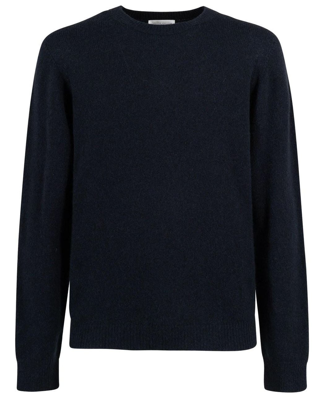 Roberto Collina Blue Merino Wool Pullover for men