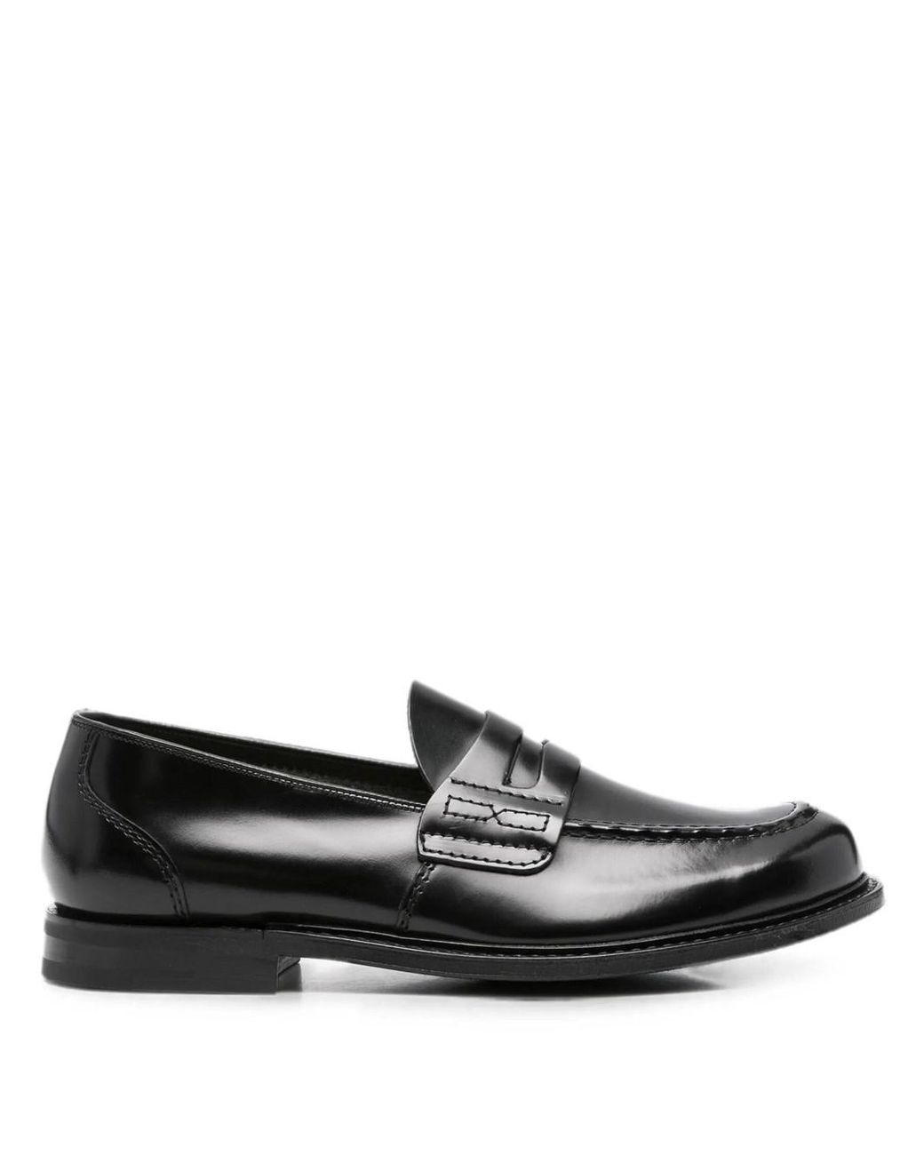 Church's Black Leather Loafers for men