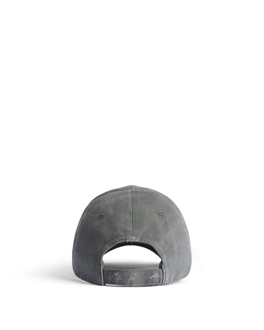 Balenciaga Gray Tilted Typo Cap for men