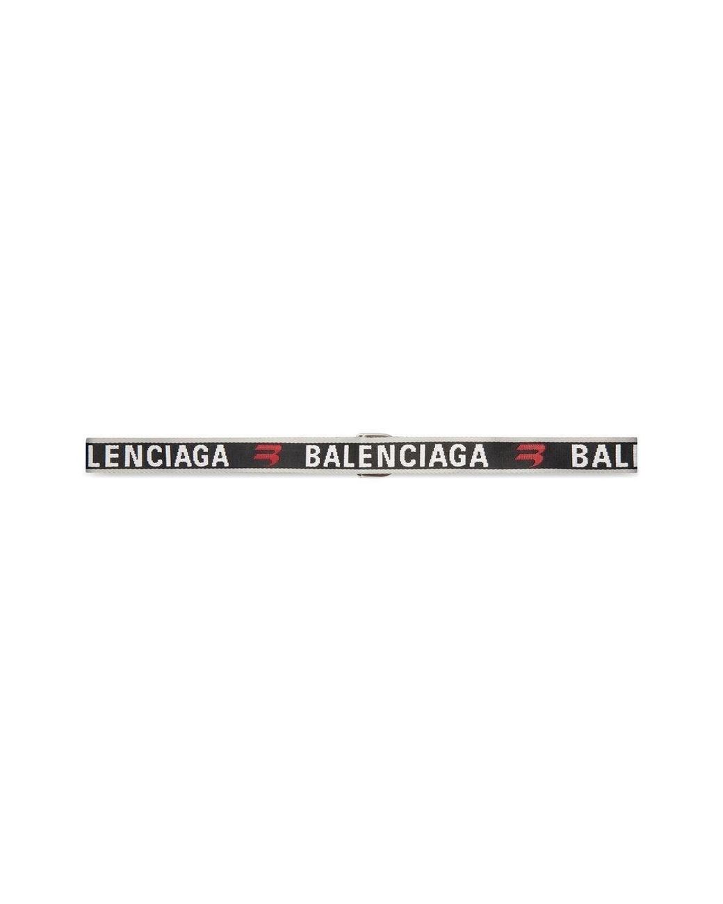 Balenciaga White Carmin Ring Belt for men