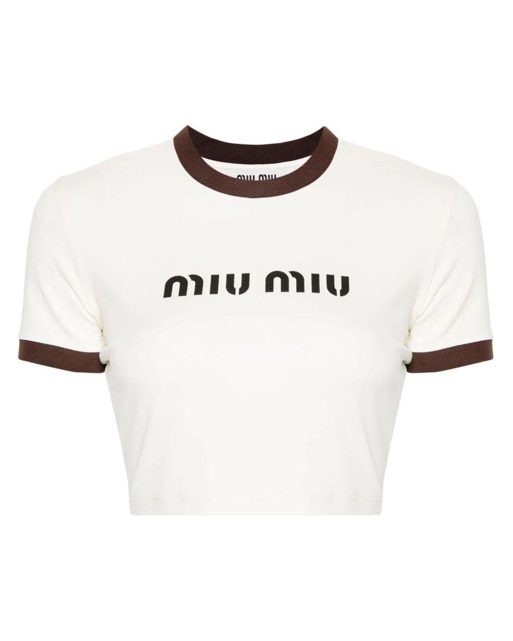 miu-miu-white-Cropped-T-shirt-