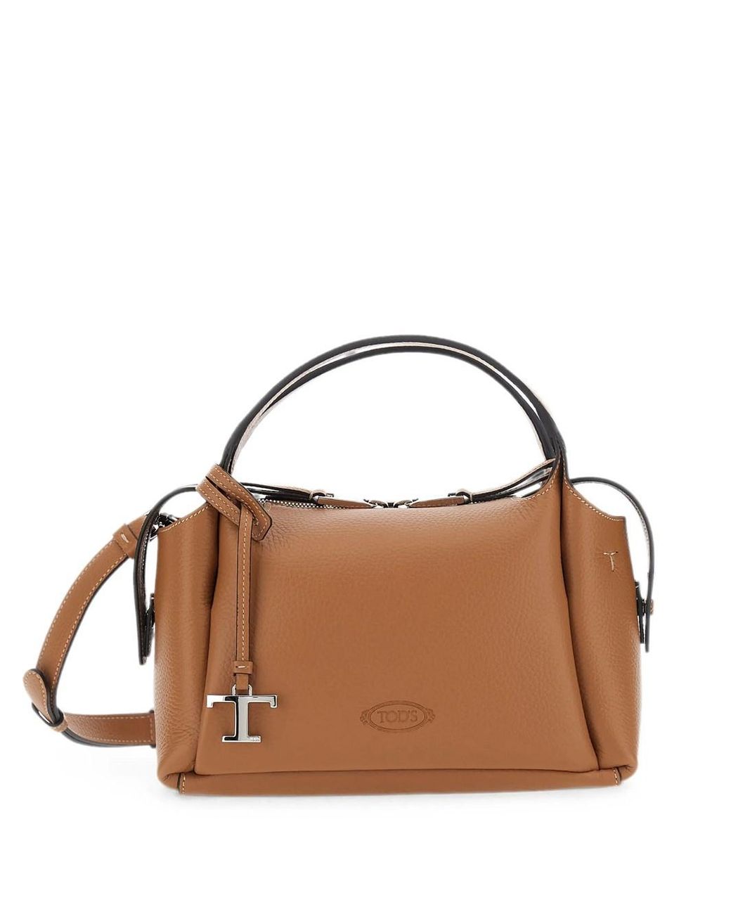 Tod's Brown T Timeless Mini Handbag