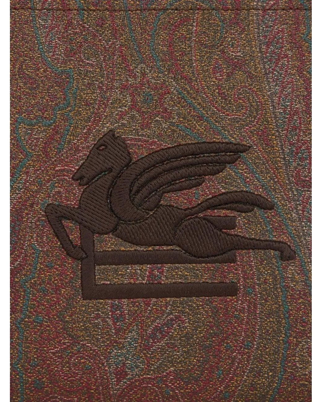 Etro Brown Medium 'Arnica' Clutch Bag
