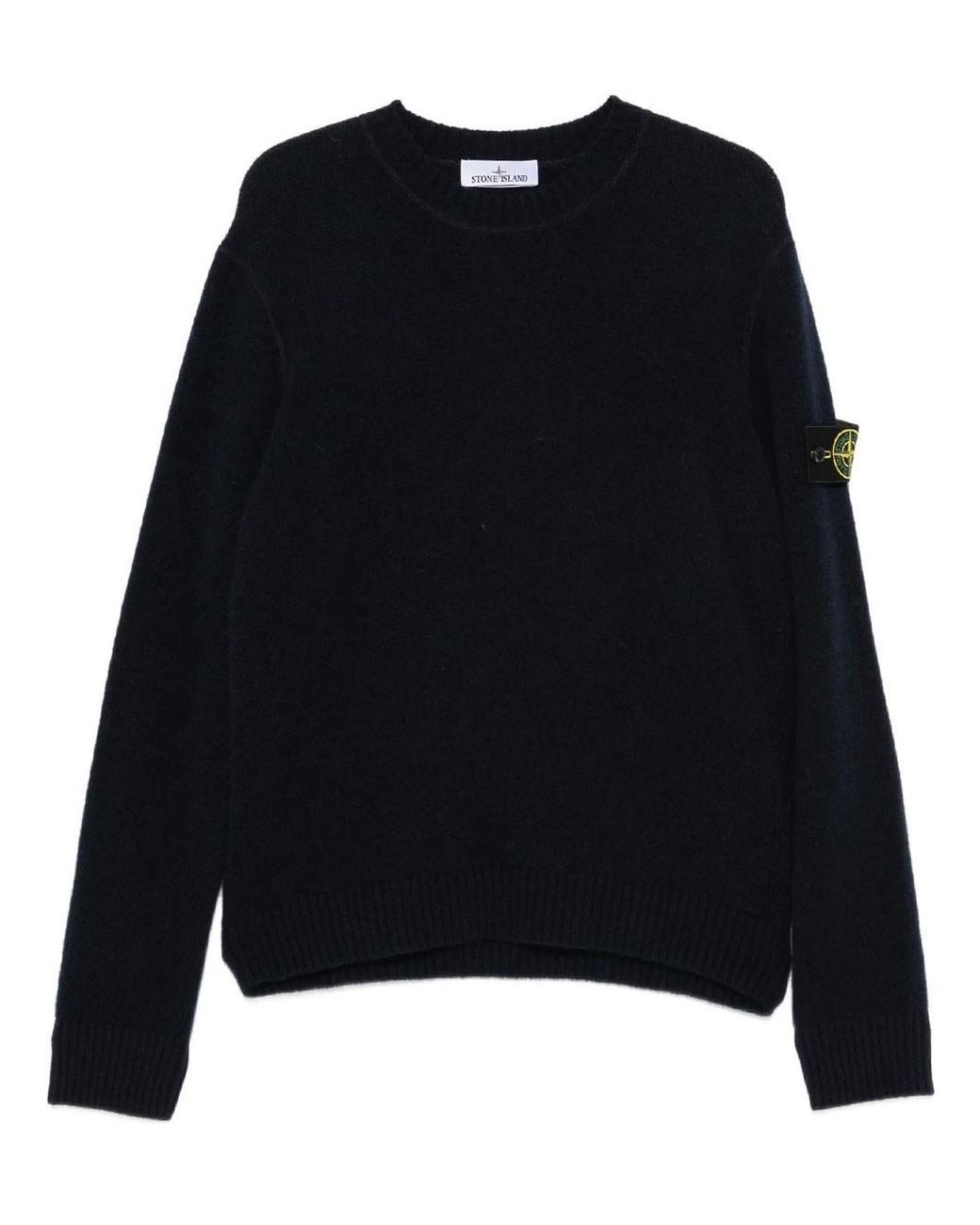 Stone Island Black Maglione Girocollo for men
